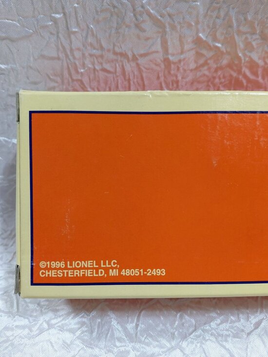 Vtg Lionel Railroader Club Boxcar LC 6464-97 New In Box Orange & Blue - Picture 9 of 9